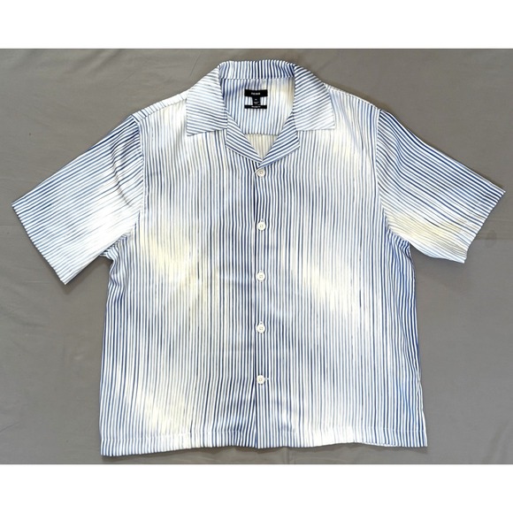 Blue Saks Fifth Avenue Other - Men's Reiss Blue And White Short Sleeve Shirt Size XL